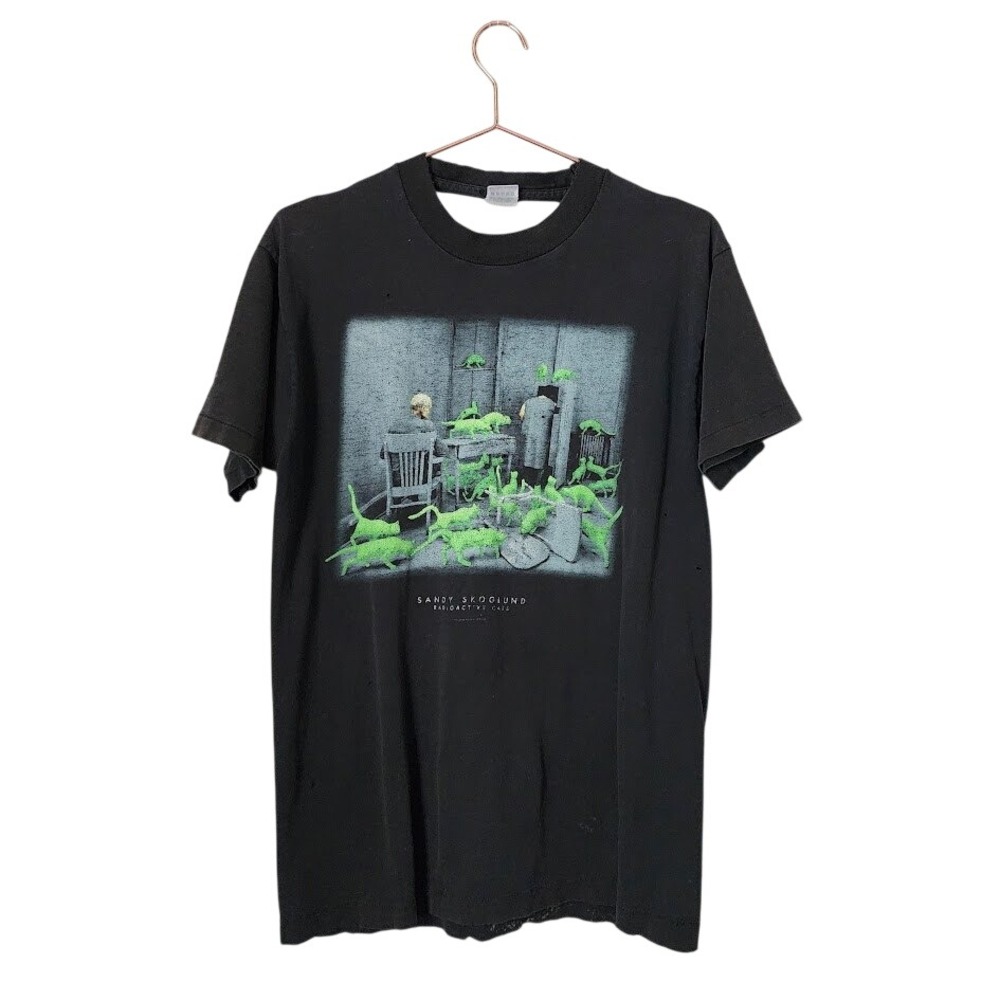 VINTAGE 1994 Sandy Skoglund Radioactive Cats Art Tee Single Stitch Size M